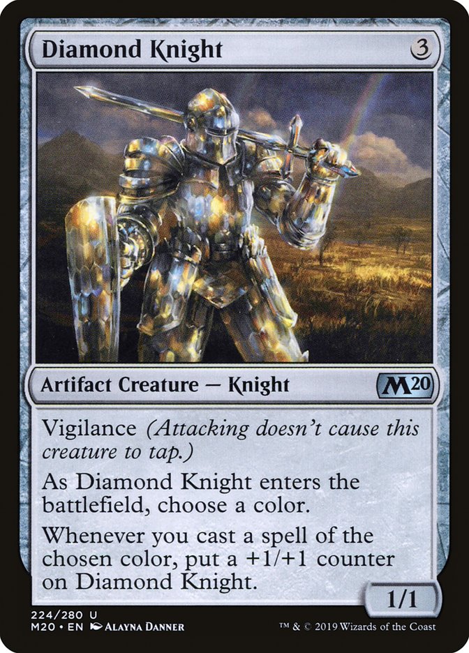 Diamond Knight [Core Set 2020] - Magic: The Gathering - Card Brawlers | Quebec | Canada |