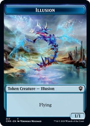 Illusion // Saproling Double-Sided Token (CMR-17 // 22) - Commander Legends
