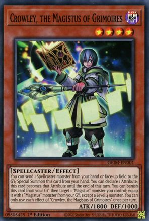 Crowley, the Magistus of Grimoires [GEIM-EN001] Super Rare - Yu-Gi-Oh! - Card Brawlers | Quebec | Canada |