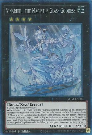 Ninaruru, the Magistus Glass Goddess (CR) [GEIM-EN007] Collector's Rare - Yu-Gi-Oh! - Card Brawlers | Quebec | Canada |