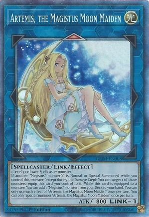 Artemis, the Magistus Moon Maiden (CR) [GEIM-EN008] Collector's Rare - Yu-Gi-Oh! - Card Brawlers | Quebec | Canada |