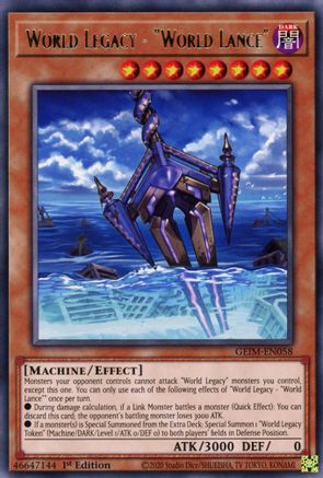 World Legacy - "World Lance" [GEIM-EN058] Rare - Yu-Gi-Oh! - Card Brawlers | Quebec | Canada |