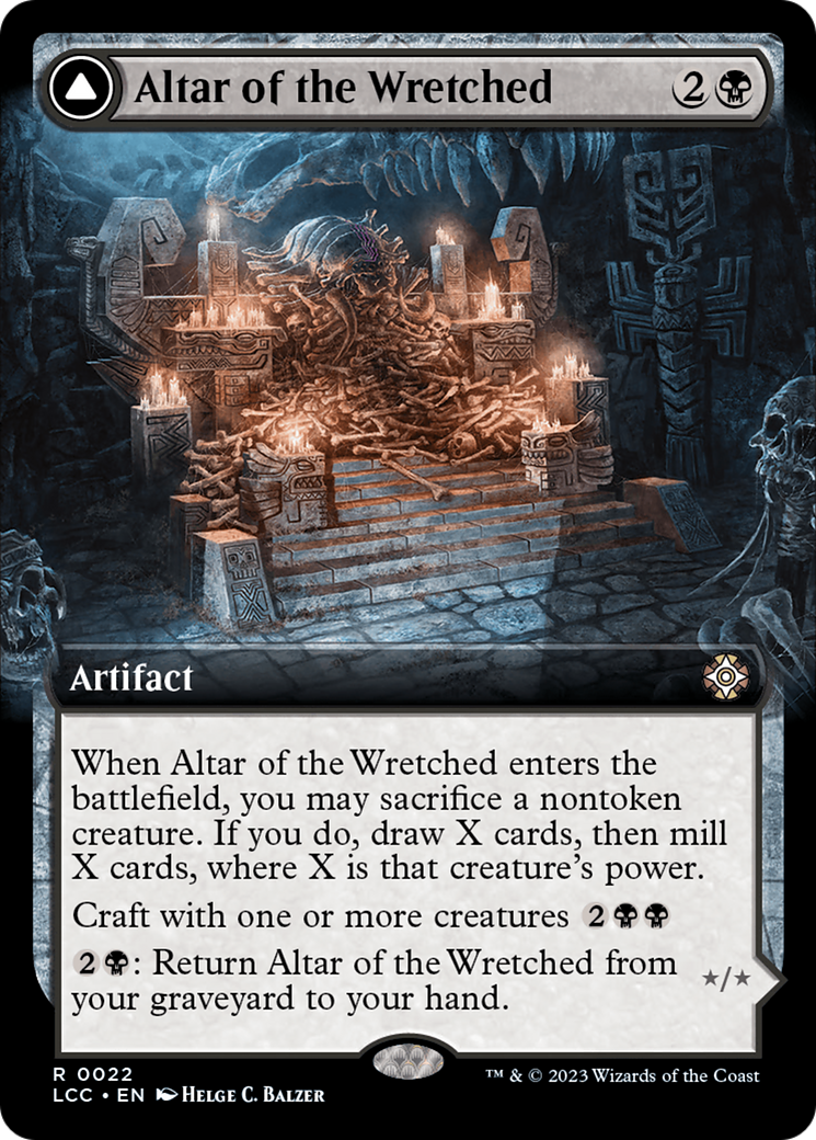 Altar of the Wretched // Wretched Bonemass (Extended Art) [The Lost Caverns of Ixalan Commander] - Magic: The Gathering - Card Brawlers | Quebec | Canada |
