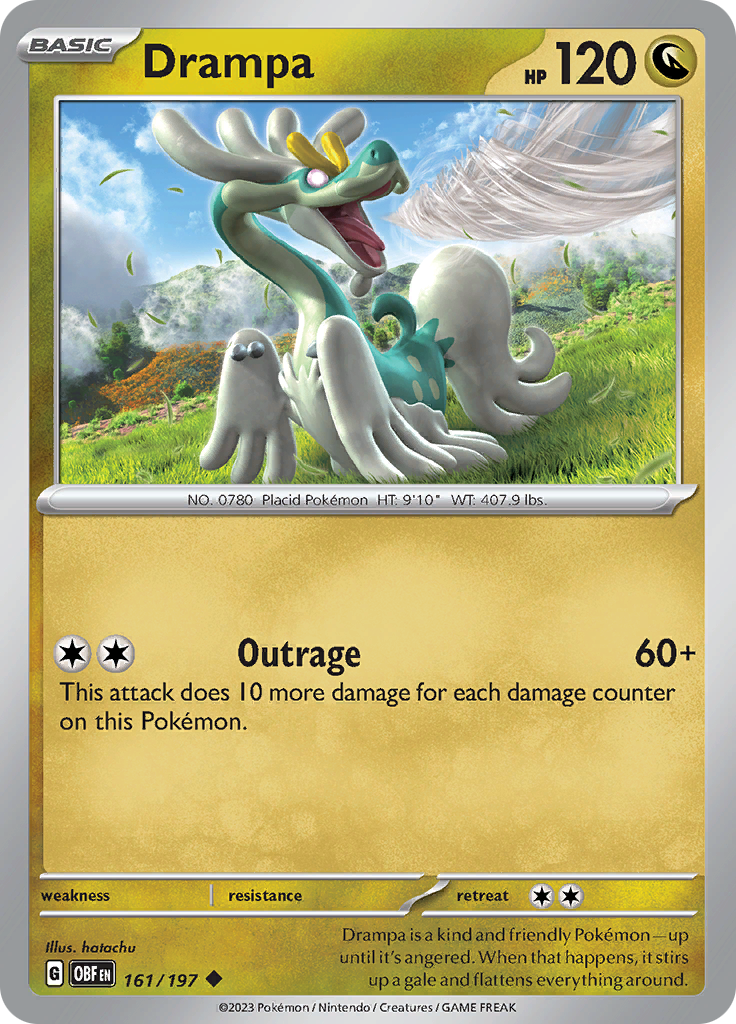 Drampa (161/197) [Scarlet & Violet: Obsidian Flames] - Pokémon - Card Brawlers | Quebec | Canada |