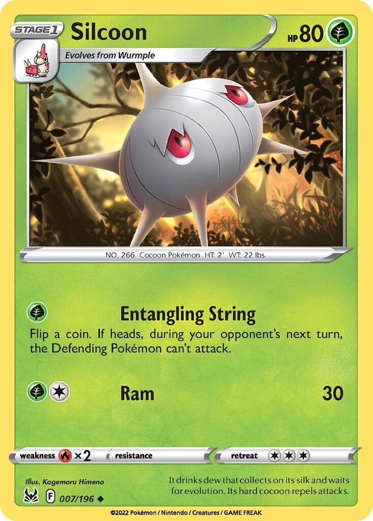 Silcoon (007/196) [Sword & Shield: Lost Origin] - Pokémon - Card Brawlers | Quebec | Canada |