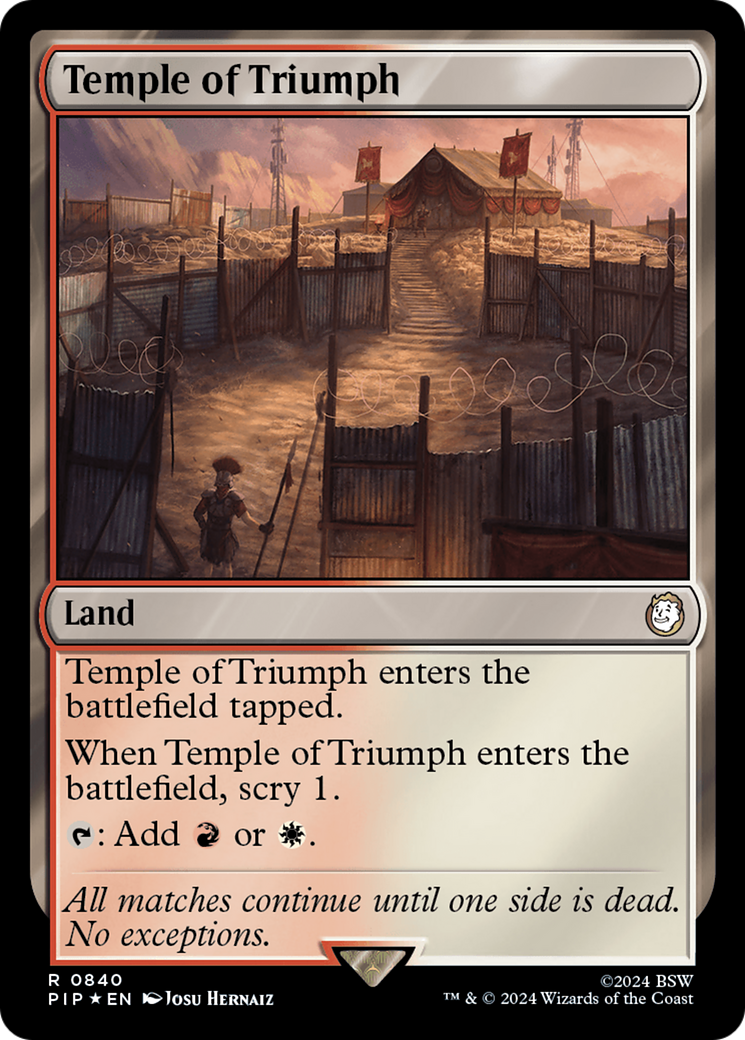Temple of Triumph (Surge Foil) [Fallout] - Magic: The Gathering - Card Brawlers | Quebec | Canada |