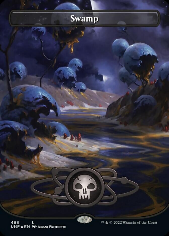 Swamp (488) (Planetary Space-ic Land) (Galaxy Foil) [Unfinity] - Magic: The Gathering - Card Brawlers | Quebec | Canada |