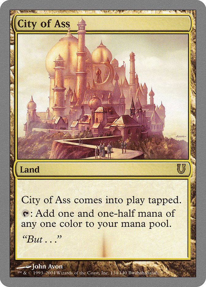 City of Ass [Unhinged] - Magic: The Gathering - Card Brawlers | Quebec | Canada |