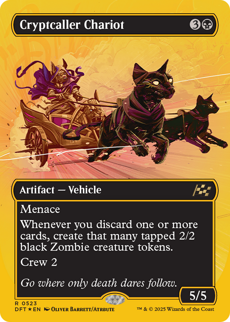 Cryptcaller Chariot (Borderless) (First-Place Foil) [Aetherdrift] - Magic: The Gathering - Card Brawlers | Quebec | Canada |