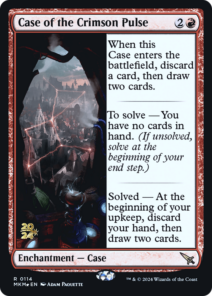 Case of the Crimson Pulse [Murders at Karlov Manor Prerelease Promos] - Magic: The Gathering - Card Brawlers | Quebec | Canada |
