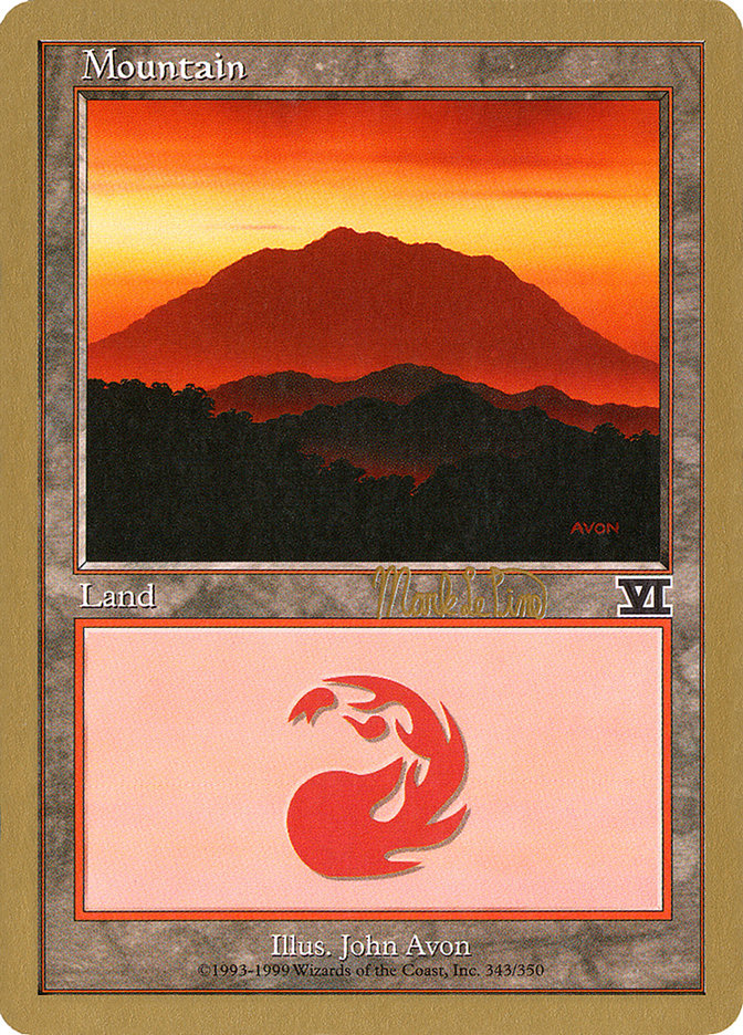 Mountain (mlp346a) (Mark Le Pine) [World Championship Decks 1999] - Magic: The Gathering - Card Brawlers | Quebec | Canada |