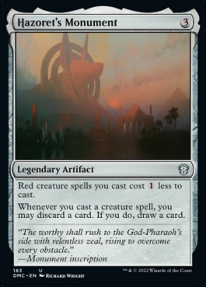 Hazoret's Monument [Dominaria United Commander] - Magic: The Gathering - Card Brawlers | Quebec | Canada |