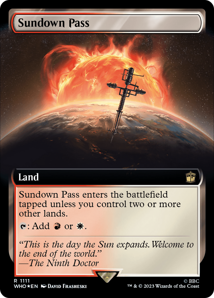 Sundown Pass (Extended Art) (Surge Foil) [Doctor Who] - Magic: The Gathering - Card Brawlers | Quebec | Canada |