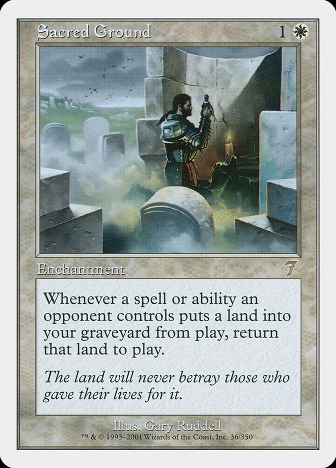 Sacred Ground [Seventh Edition] - Magic: The Gathering - Card Brawlers | Quebec | Canada |