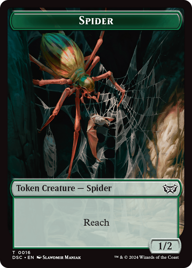 Insect (0012) // Spider Double-Sided Token [Duskmourn: House of Horror Commander Tokens] - Magic: The Gathering - Card Brawlers | Quebec | Canada |