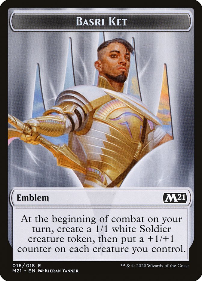 Basri Ket Emblem [Core Set 2021 Tokens] - Magic: The Gathering - Card Brawlers | Quebec | Canada |