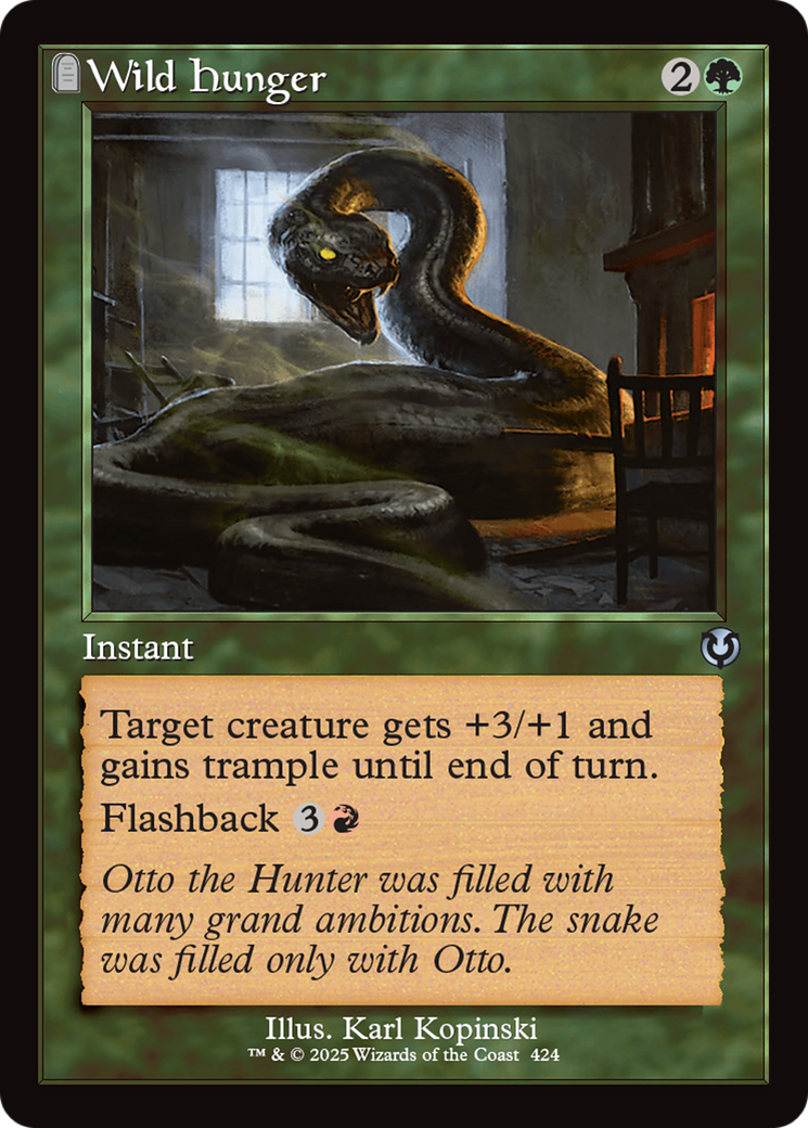 Wild Hunger (Retro Frame) [Innistrad Remastered] - Magic: The Gathering - Card Brawlers | Quebec | Canada |