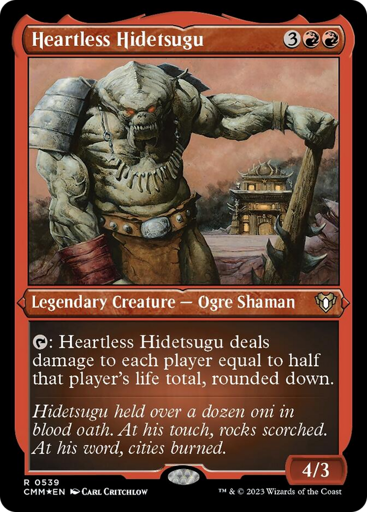 Heartless Hidetsugu (Foil Etched) [Commander Masters] - Magic: The Gathering - Card Brawlers | Quebec | Canada |