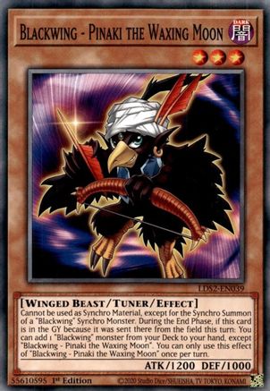 Blackwing - Pinaki the Waxing Moon [LDS2-EN039] Common - Yu-Gi-Oh! - Card Brawlers | Quebec | Canada |