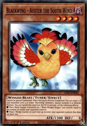 Blackwing - Auster the South Wind [LDS2-EN041] Common - Yu-Gi-Oh! - Card Brawlers | Quebec | Canada |