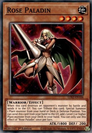 Rose Paladin [LDS2-EN106] Common - Yu-Gi-Oh! - Card Brawlers | Quebec | Canada |