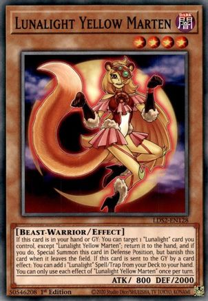 Lunalight Yellow Marten [LDS2-EN128] Common - Yu-Gi-Oh! - Card Brawlers | Quebec | Canada |