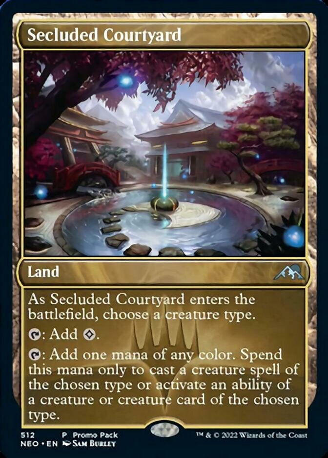 Secluded Courtyard (Promo Pack) [Kamigawa: Neon Dynasty Promos] - Magic: The Gathering - Card Brawlers | Quebec | Canada |