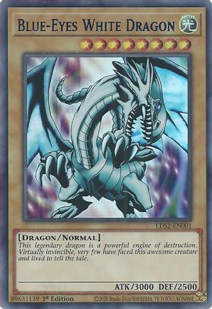 Blue-Eyes White Dragon (Blue) [LDS2-EN001] Ultra Rare - Yu-Gi-Oh! - Card Brawlers | Quebec | Canada |