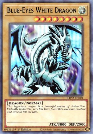 Blue-Eyes White Dragon (Green) [LDS2-EN001] Ultra Rare - Yu-Gi-Oh! - Card Brawlers | Quebec | Canada |