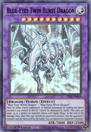 Blue-Eyes Twin Burst Dragon (Blue) [LDS2-EN019] Ultra Rare - Yu-Gi-Oh! - Card Brawlers | Quebec | Canada |