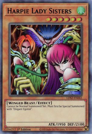 Harpie Lady Sisters (Blue) [LDS2-EN065] Ultra Rare - Yu-Gi-Oh! - Card Brawlers | Quebec | Canada |