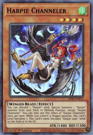 Harpie Channeler (Green) [LDS2-EN073] Ultra Rare - Yu-Gi-Oh! - Card Brawlers | Quebec | Canada |