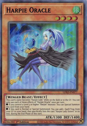 Harpie Oracle (Blue) [LDS2-EN077] Ultra Rare - Yu-Gi-Oh! - Card Brawlers | Quebec | Canada |