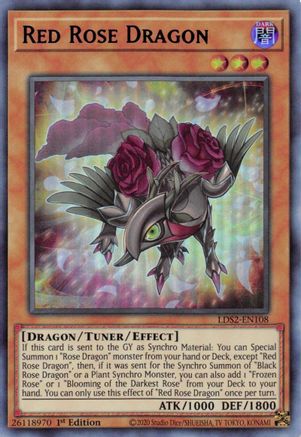 Red Rose Dragon (Blue) [LDS2-EN108] Ultra Rare - Yu-Gi-Oh! - Card Brawlers | Quebec | Canada |