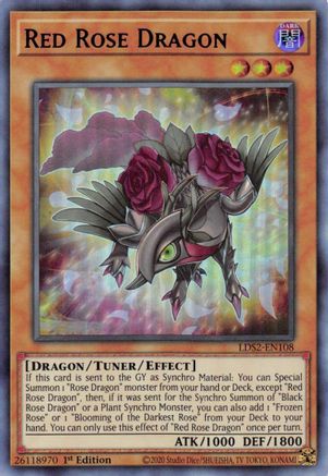 Red Rose Dragon (Purple) [LDS2-EN108] Ultra Rare - Yu-Gi-Oh! - Card Brawlers | Quebec | Canada |