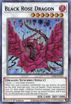 Black Rose Dragon (Blue) [LDS2-EN110] Ultra Rare - Yu-Gi-Oh! - Card Brawlers | Quebec | Canada |