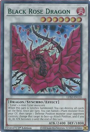 Black Rose Dragon (Green) [LDS2-EN110] Ultra Rare - Yu-Gi-Oh! - Card Brawlers | Quebec | Canada |