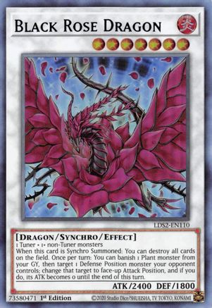 Black Rose Dragon (Purple) [LDS2-EN110] Ultra Rare - Yu-Gi-Oh! - Card Brawlers | Quebec | Canada |