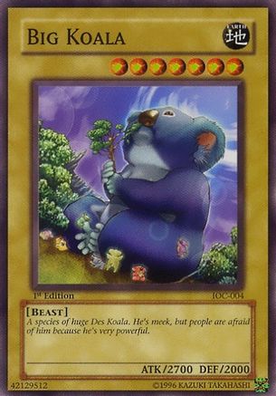 Big Koala [IOC-004] Common - Yu-Gi-Oh! - Card Brawlers | Quebec | Canada |