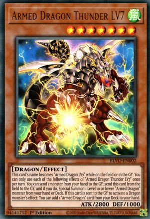 Armed Dragon Thunder LV7 [BLVO-EN002] Ultra Rare - Yu-Gi-Oh! - Card Brawlers | Quebec | Canada |