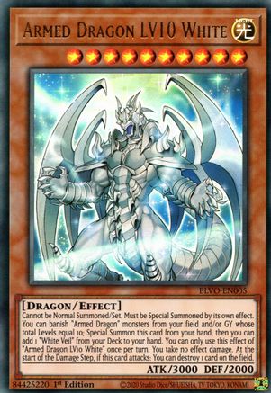 Armed Dragon LV10 White [BLVO-EN005] Ultra Rare - Yu-Gi-Oh! - Card Brawlers | Quebec | Canada |
