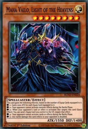Maha Vailo, Light of the Heavens [BLVO-EN024] Super Rare - Yu-Gi-Oh! - Card Brawlers | Quebec | Canada |
