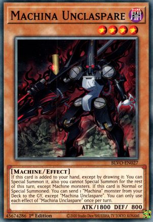 Machina Unclaspare [BLVO-EN027] Common - Yu-Gi-Oh! - Card Brawlers | Quebec | Canada |
