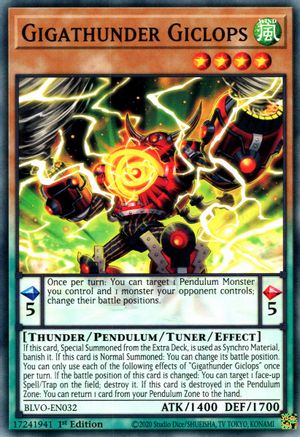 Gigathunder Giclops [BLVO-EN032] Common - Yu-Gi-Oh! - Card Brawlers | Quebec | Canada |