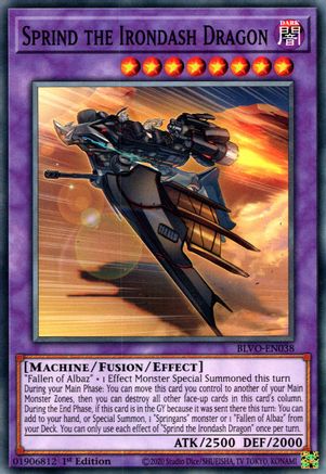 Sprind the Irondash Dragon [BLVO-EN038] Common - Yu-Gi-Oh! - Card Brawlers | Quebec | Canada |