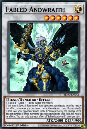 Fabled Andwraith [BLVO-EN044] Super Rare - Yu-Gi-Oh! - Card Brawlers | Quebec | Canada |