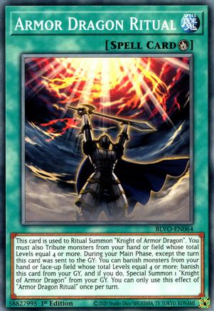 Armor Dragon Ritual [BLVO-EN064] Common - Yu-Gi-Oh! - Card Brawlers | Quebec | Canada |