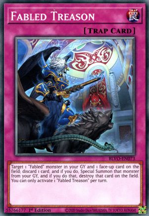 Fabled Treason [BLVO-EN073] Common - Yu-Gi-Oh! - Card Brawlers | Quebec | Canada |