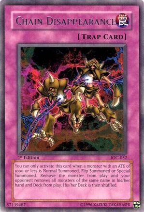 Chain Disappearance [IOC-052] Rare - Yu-Gi-Oh! - Card Brawlers | Quebec | Canada |