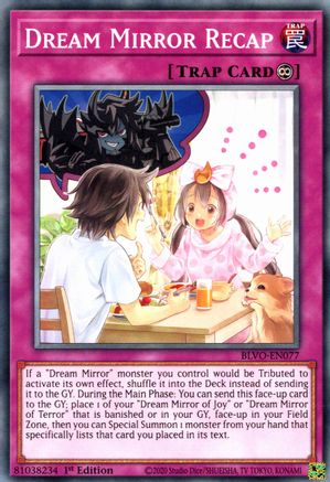Dream Mirror Recap [BLVO-EN077] Common - Yu-Gi-Oh! - Card Brawlers | Quebec | Canada |